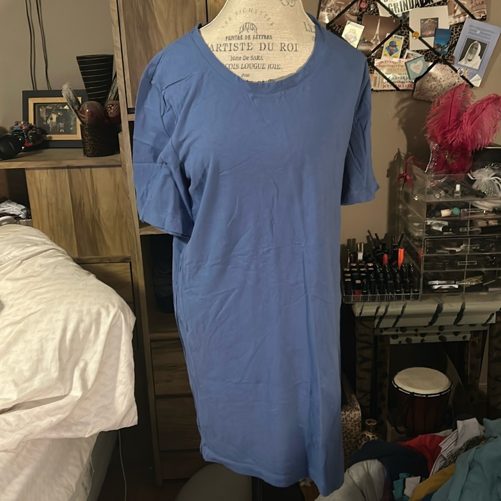 Blue Jockey Short Sleeve Nightgown - Large - Picture 1 of 4